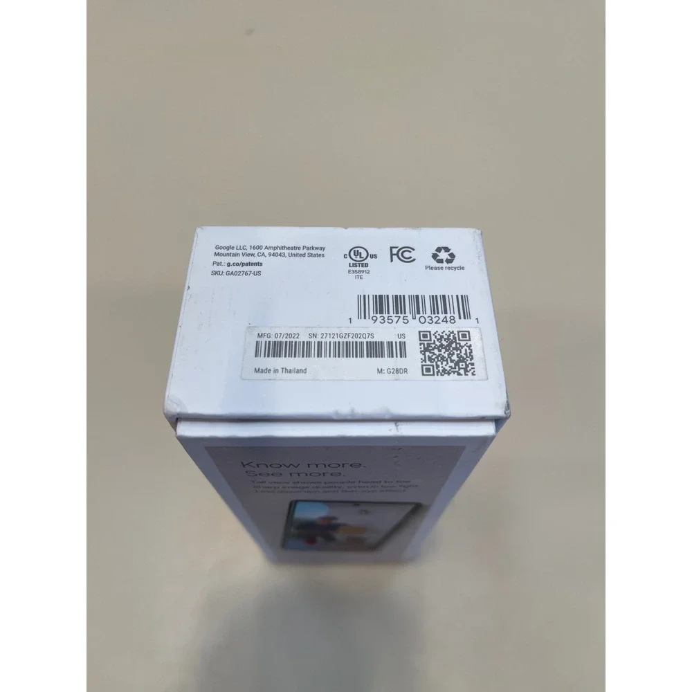 Google Nest Doorbell Wired 2nd Generation Snow White GA02767-US Smart Home